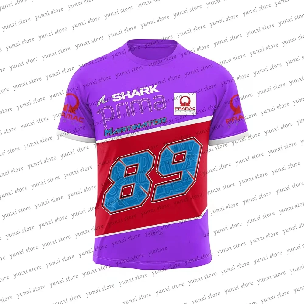 

2023 New Printed Purple Prima Motorcycle Racing Competition Outdoor Extreme Sports # 89 and # 55 Racers Quick Dry Fashion Street