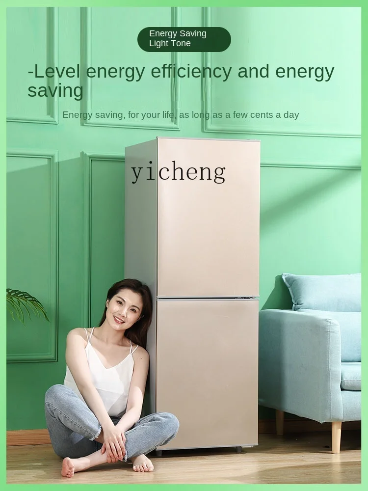 XL Large Refrigerator Household Small Energy Saving and Power Saving Double Door Medium Rental for Dormitory Large Capacity 2