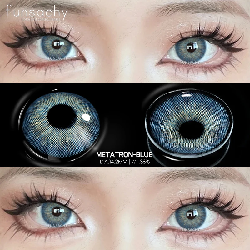 Vibrant Natural Colored Contact Lenses - Blue & Green Hues