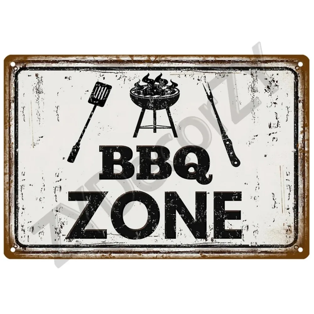 Vintage Aluminum Wall Sign 2