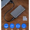 Dual Arc Windproof USB Cigarette Lighter with Plasma Pulse Type-C Rechargeable Lighter Men Gift Cigarette Accessories XH216 5