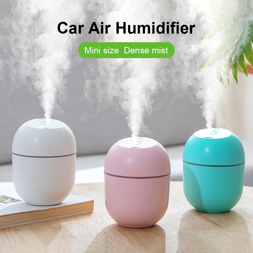 New Mini 220ML Air Humidifier USB Aroma Essential Oil Diffuser Humidificador for Home Car Office with LED Night Lamp Freshner
