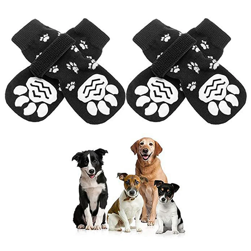 Title 1, 4pcs Pet Dog Shoes Socks Outdoor Indoor Waterpr...