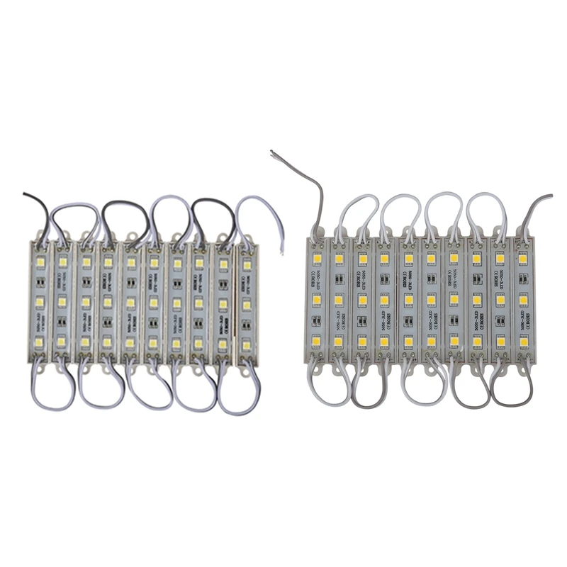 

2x10 шт., водонепроницаемые светодиодные ленты 5050 SMD 3