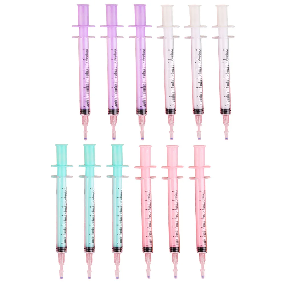 

12pcs Portable Writing Pens Multi-function Gel Pens Household Toy Pens Student Supply