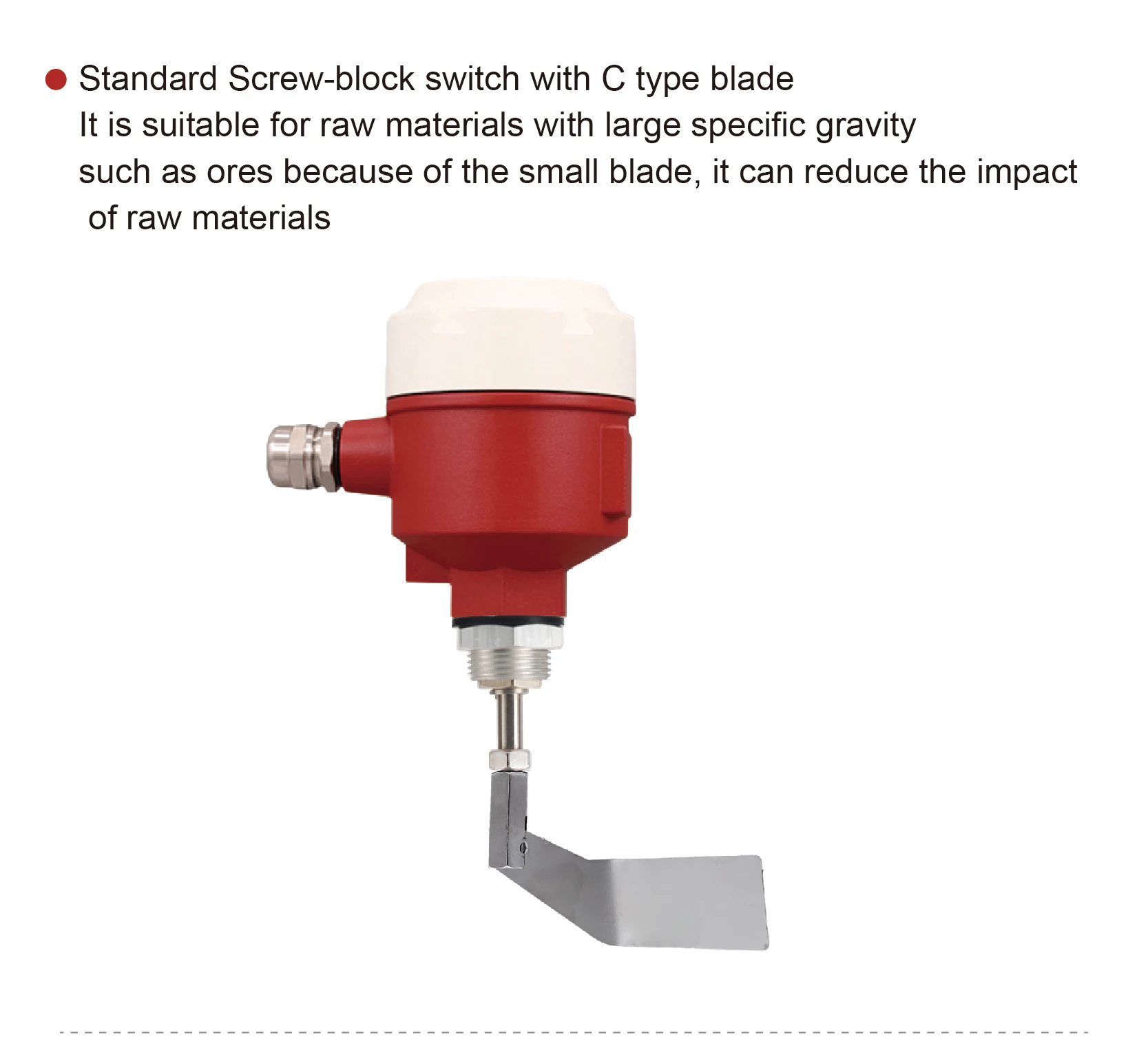 High-Temperature Paddle Level Switch rotary paddle level switch bulk solids sens