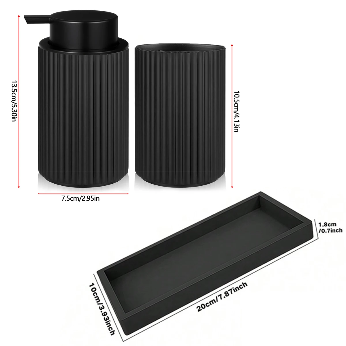 Soap Dispenser Black Foaming Hand Soap Dispenser Bathroom or Kitchen Dish and Hand Soap Foam Maker Refillable Lotion Pump Bottle Home Decor Soap Pump