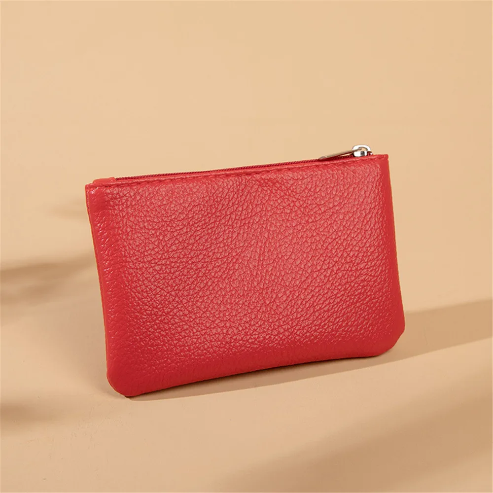 Women PU Leather Coin Purse Mini Change Purses Kids Coin Pocket Wallets Card Holder Zipper Pouch Card Holder Wallet 5