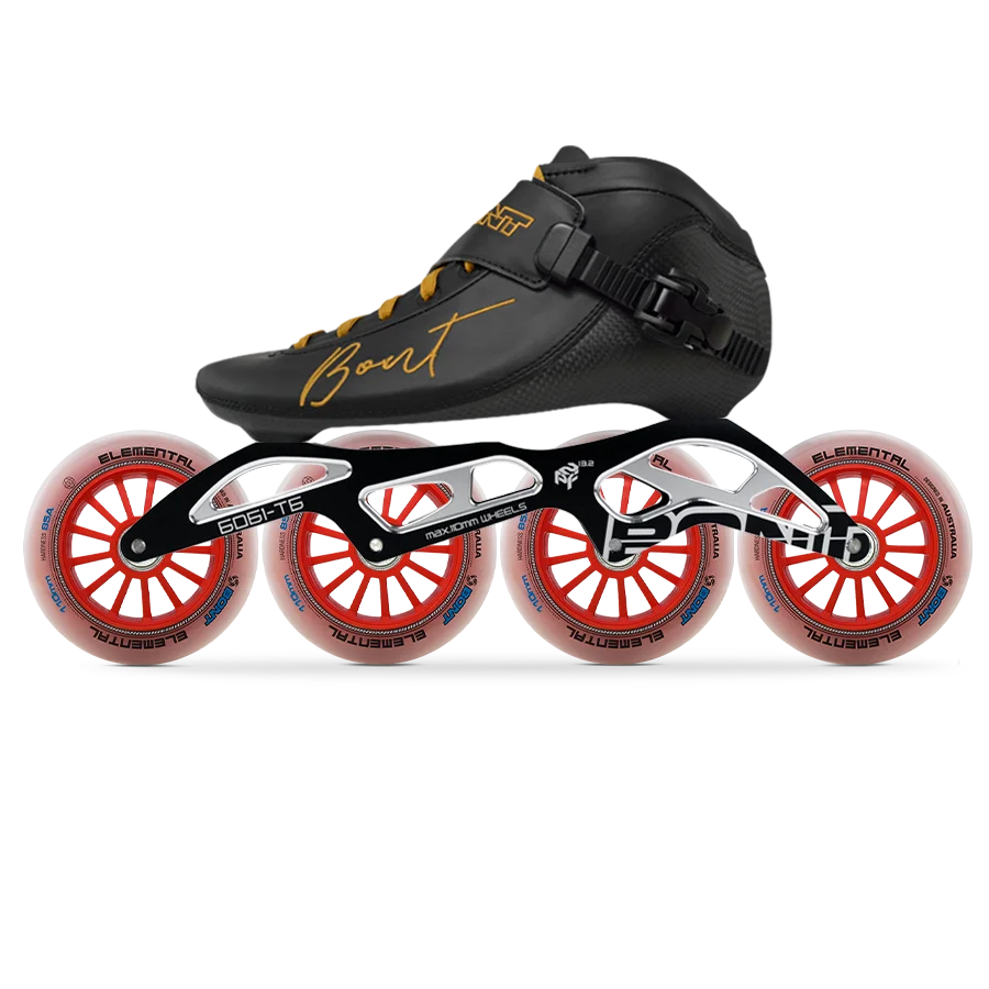 Bont bnt 195mmインラインスピードスケートブーツカーボンスケート  