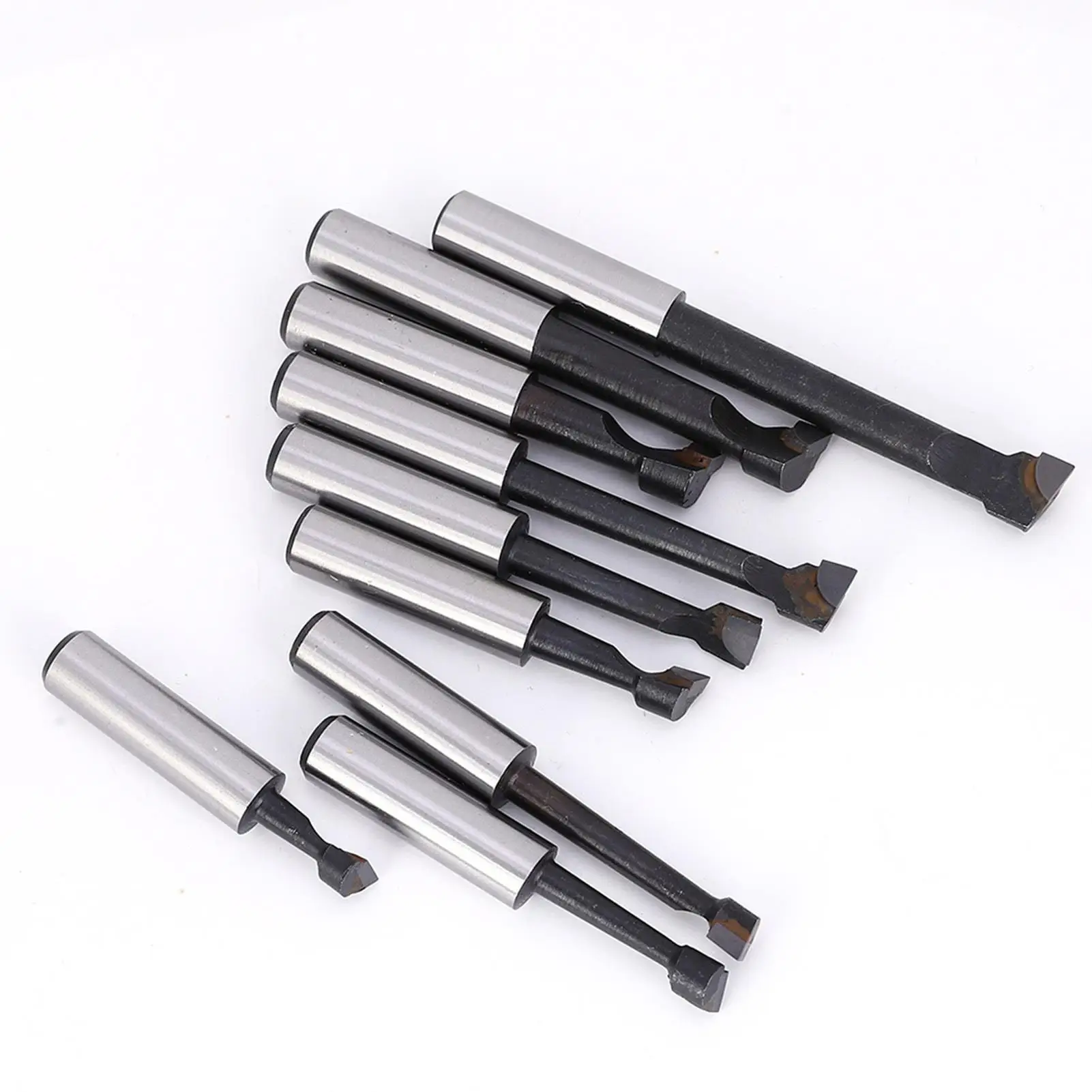 9PCS F1 Boring Cutter Set-3/8 Durable Alloy Shank, Carbide Tipped Bars for lathe & Milling