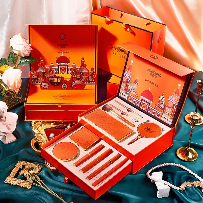 

YOULI YOULA 1Set Makeup Set Gift Box Beauty Makeup Box Tanabata Valentine's Day Gift Cosmetics PC