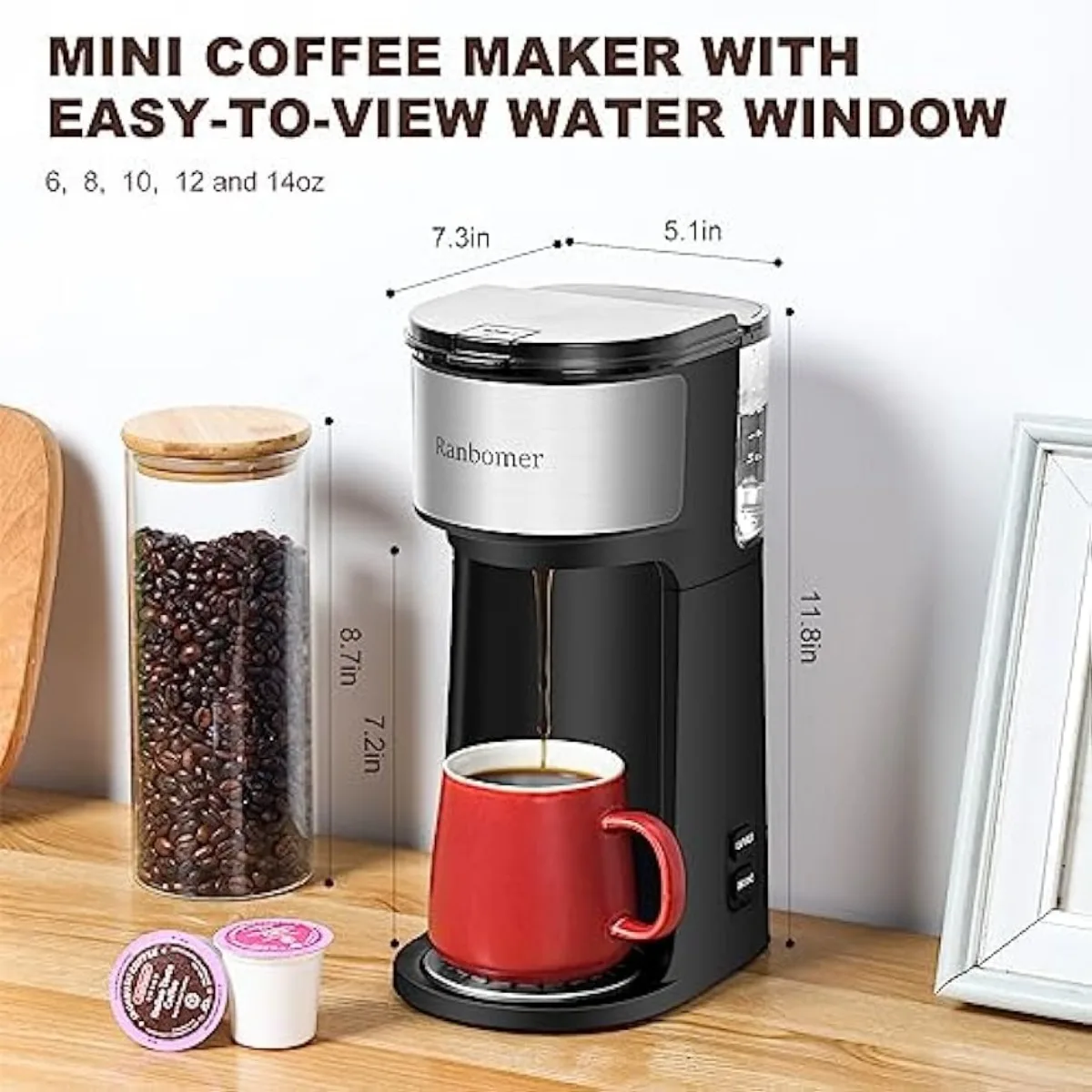 Serve Coffee Pods Coffee Machine With K Cup Chulux Single Serve