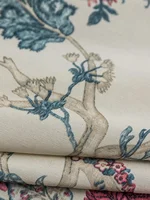 1PC European and American Printed Pastoral Style Curtains 2