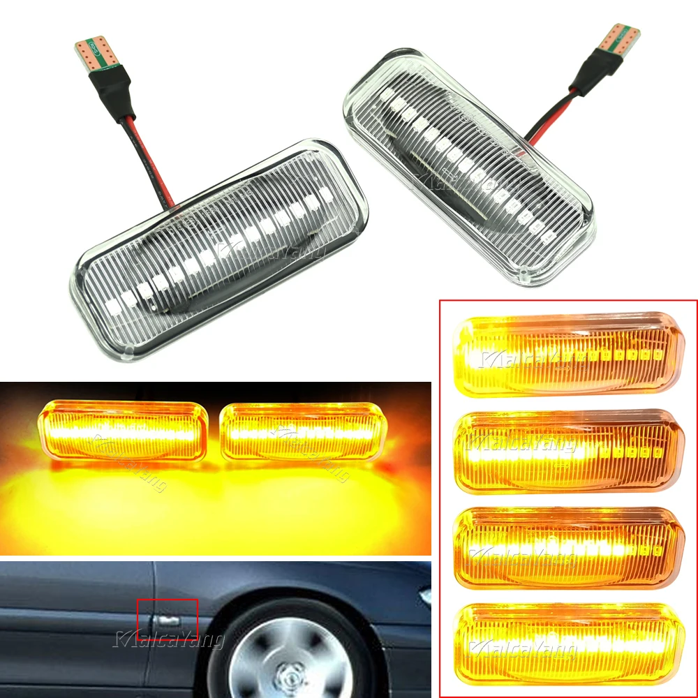 Luce Di Posizione Laterale Per Opel Omega B Stufenheck Caravan 1994-2003 Dynamic Led Turn Repeater Segnale Lampeggiante Indicatore Luminoso