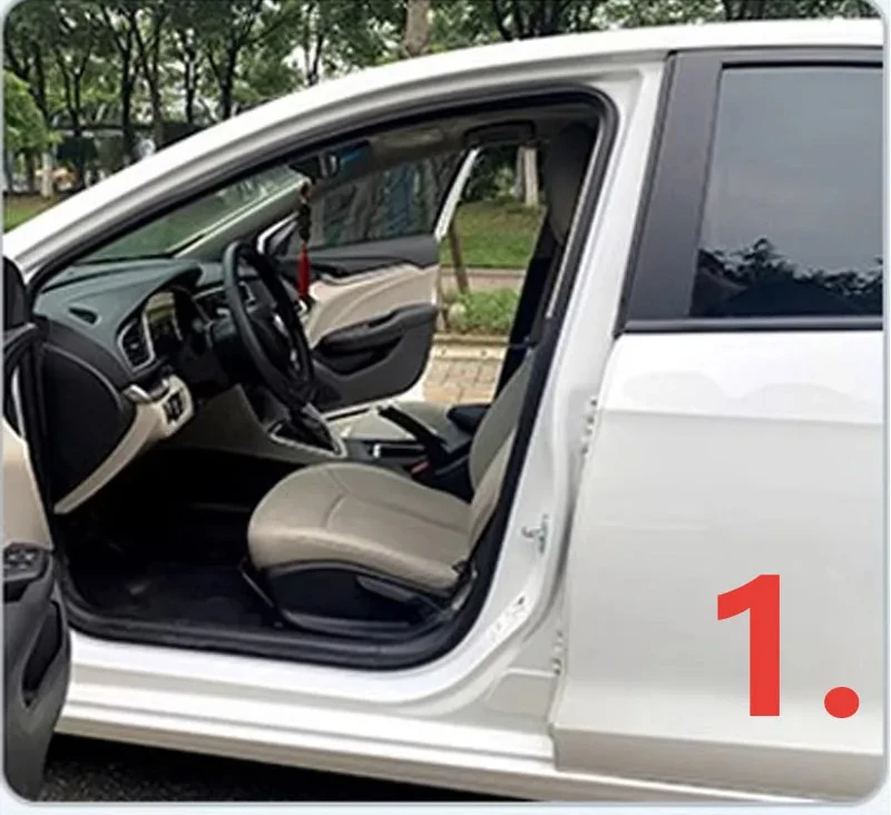 Autotür-Dichtungsstreifen, 1/3/6 m, Auto-Gummi-Dichtstoff, D-Typ, Isolierung, Anti-Staub, Schalldämmung, Autofenster, Wetterstreifen, Gummidichtungen – Detail 8