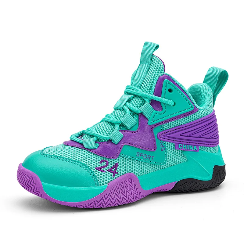 Children's Basketball Shoes Boys Girls Non-slip Sneakers Kids Ultralight Outdoor Gym Athletic Shoes Casual Basketball Trainers kids shoes red sneakers shadow sneakers