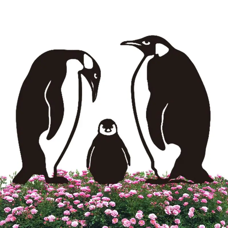 

Animal Silhouette Garden Stake Penguin Gifts Yard Art Decorative Garden Stakes Art Lawn Outdoor Home Decor Outdoor Decorations