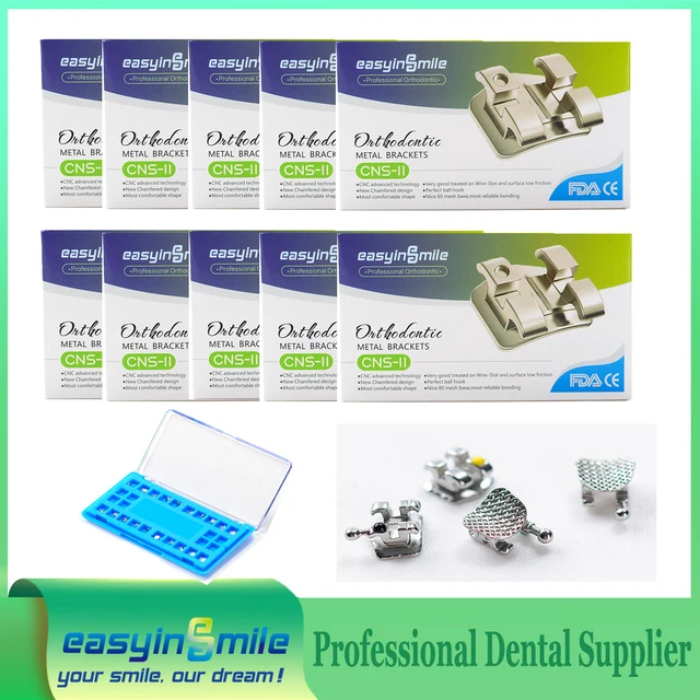 Easyinsmile Dental Material for Orhto Bracket Mini Braces Metal braces Roth/MBT 345 022 High Quality