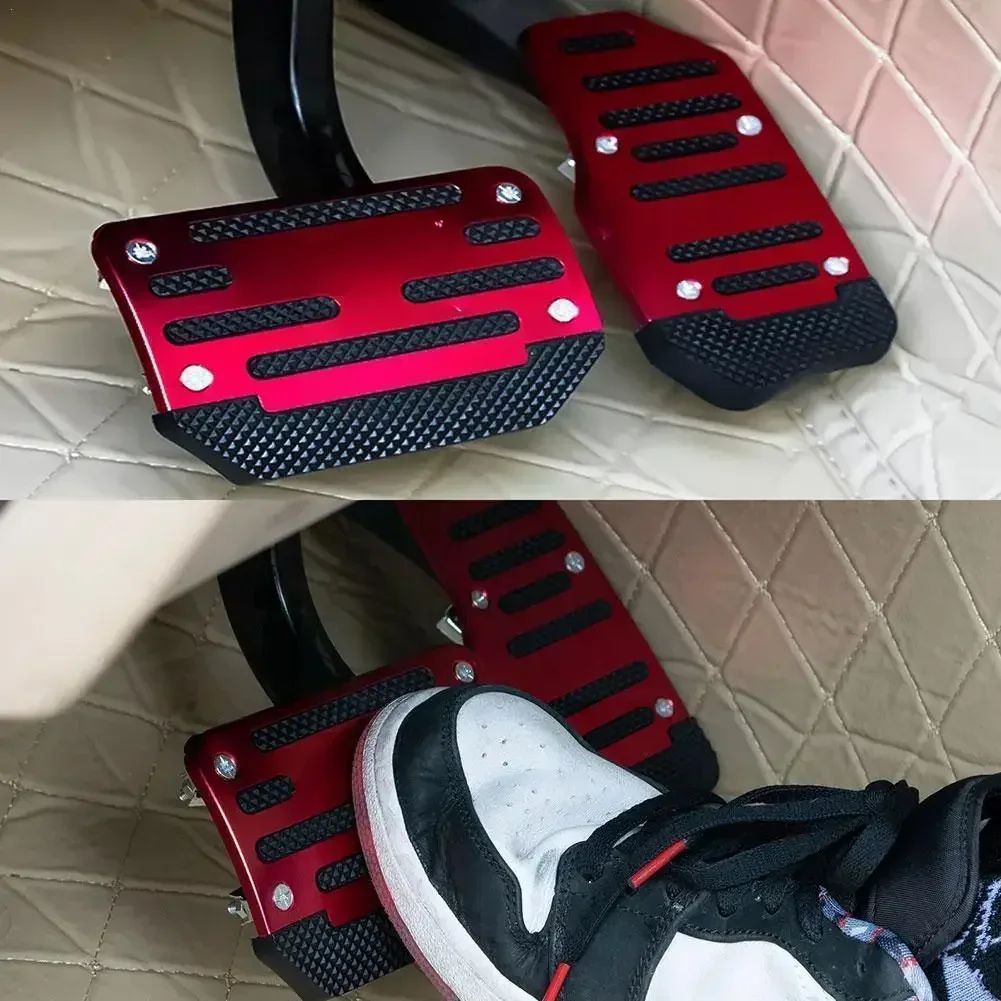 Automotive Accelerator Pedal Aluminum Alloy Anti Slip Automotive Pedal Or Brake Manual Accelerator 1 Set of 3pcs