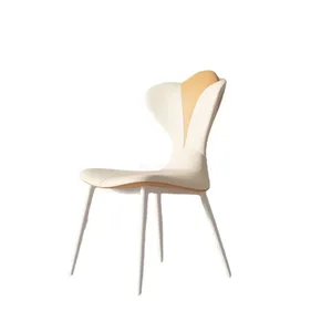 Nordic minimalist modern minimalist net celebrity designer cream style light luxury style French  디자인의자  chair furniture стул