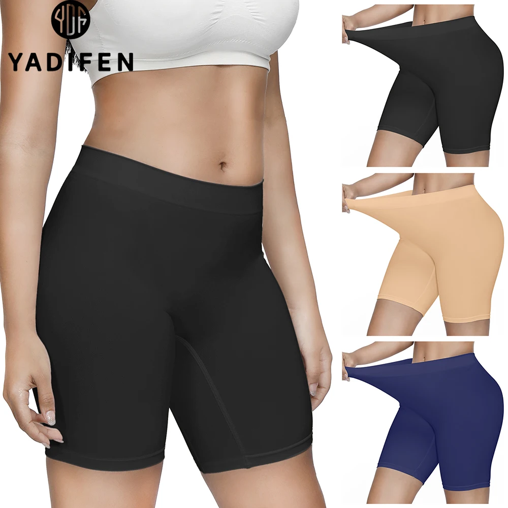 

Slip Shorts for Women Seamless Comfortable Safety Pants Breathable Smooth Boxer Briefs Yoga Bike Cycling High Waist Shorts