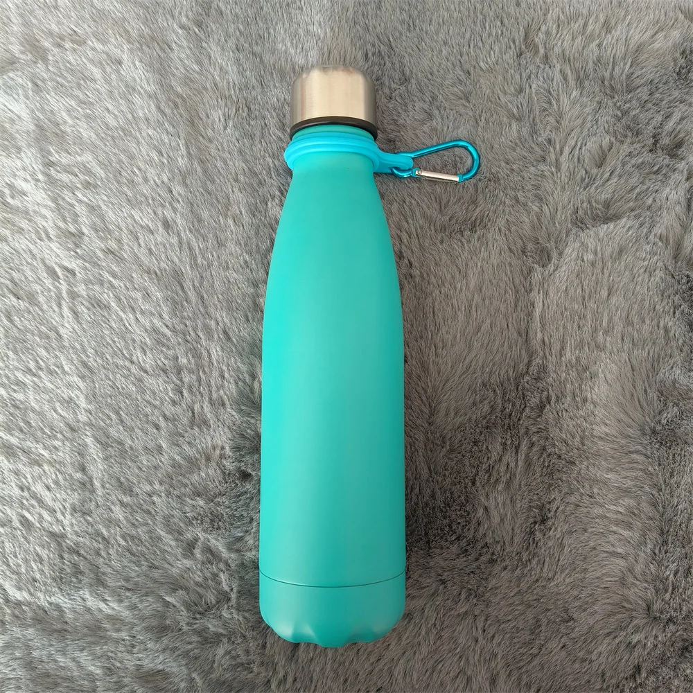 500ml Water Bottle Insulated Cold Cup Leak-proof Portable Sport Drink Bottle for Water Stainless Steel Thermos Flask Gift