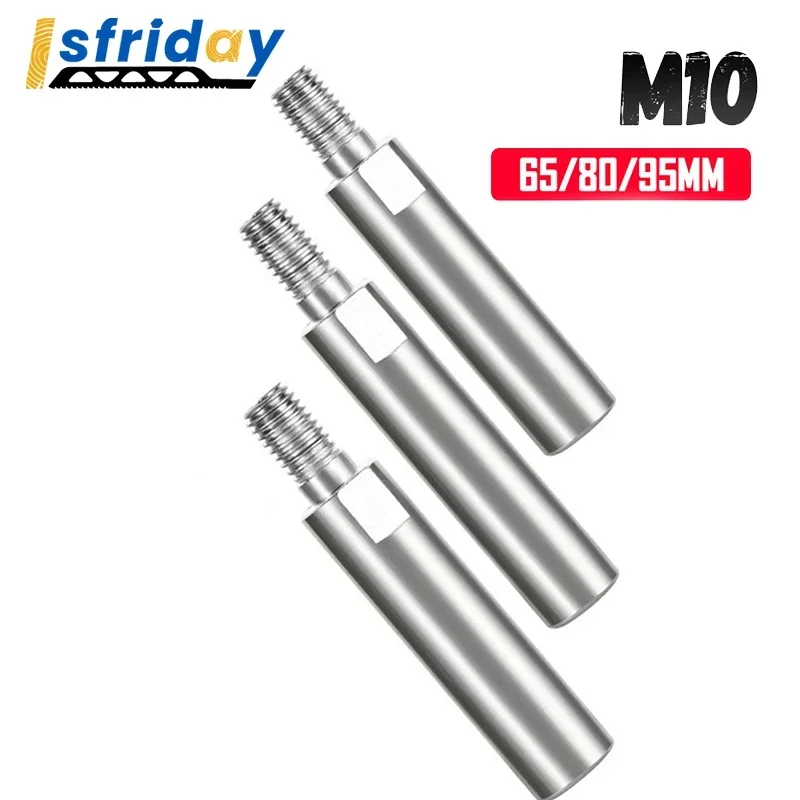 

M10 Angle Grinder Bit Extension Shaft Durable Connecting Rod for Polishing Pad Grinding Connection Adapter 65/80/95mm