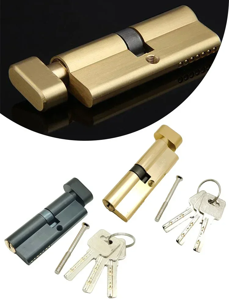 1set Lock Cylinder Replacement Accessories For Wooden Doors Household Alloy Parts Safety Indoor Door Lock Core door lock cylinder door lock accessories