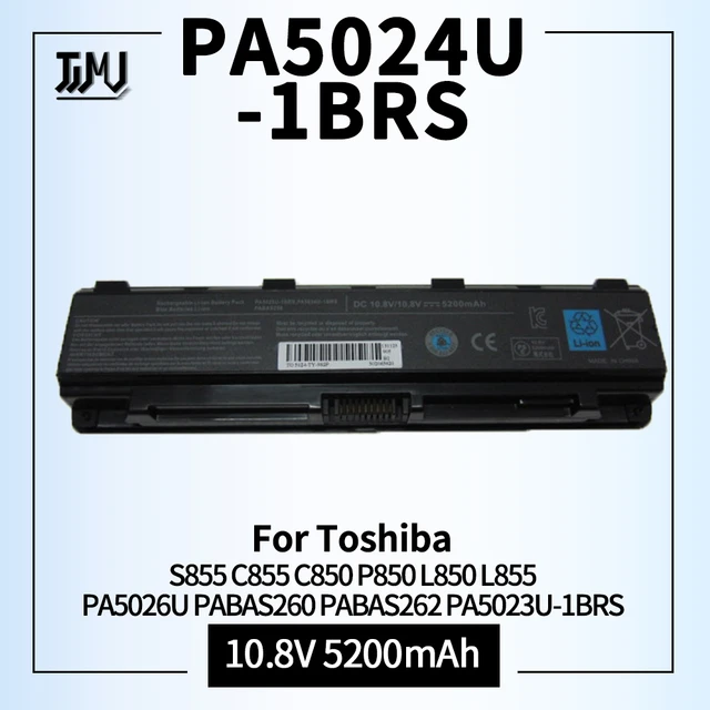 Genuine Toshiba PA5024U-1BRS Laptop Battery – 48Wh, 10.8V, For Satellite C850 & More