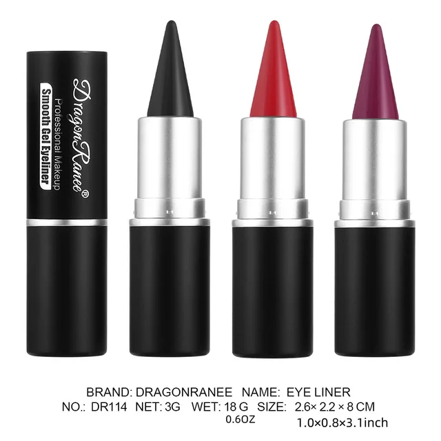 Matte Lip Liner, Long-Lasting and Durable, Automatic Rotating Wax Texture, Suitable for All Skin Types, Multi-Purpose, Suitable for Eyeliner Holiday Party Lipstick 4