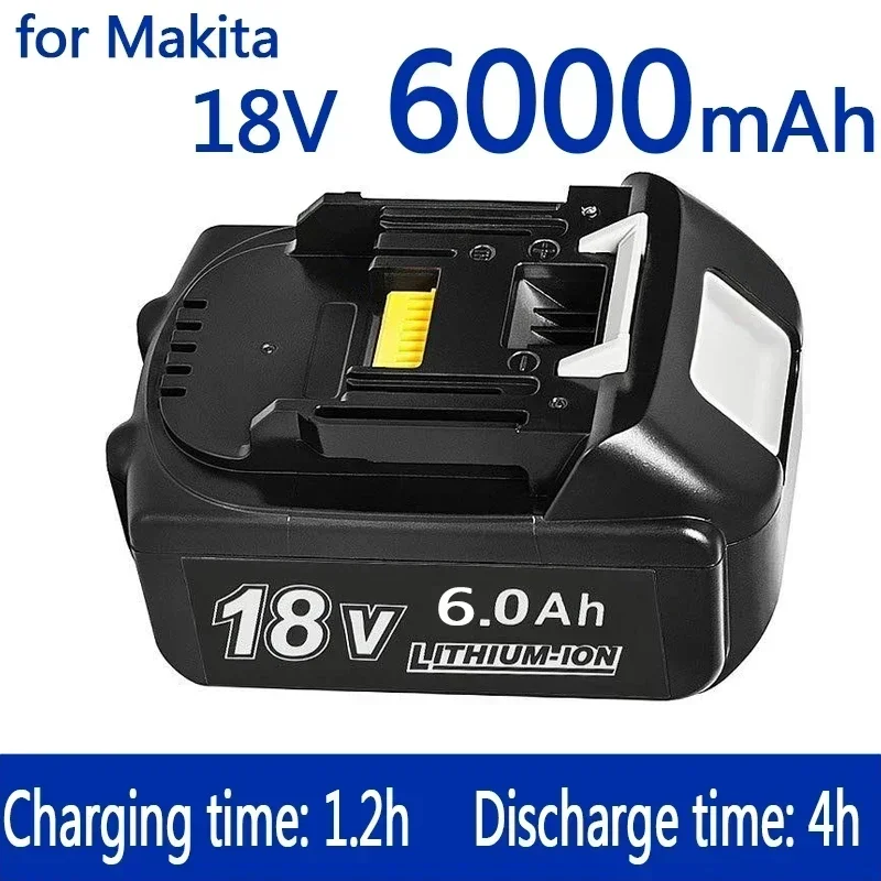 

for Makita 18V Battery 6000mAh Rechargeable Power Tools Battery 18V makita with LED Li-ion Replacement LXT BL1860B BL1860 BL1850