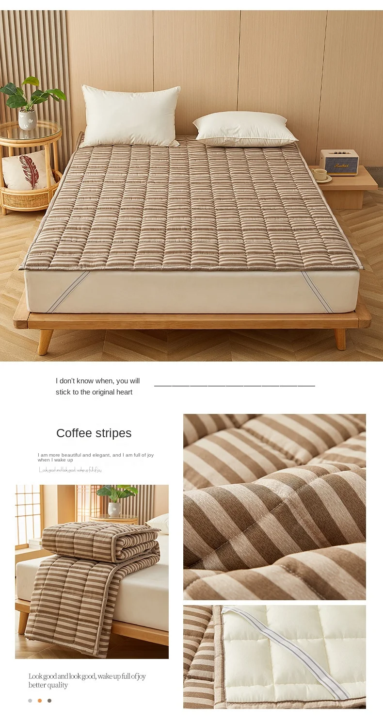 Description Picture 4 of itemCotton Mattress Protector Cover Pad Washable Mattress Bed Protector with Elastic Band Tatami Floor Mat Single Double Bed Sheet