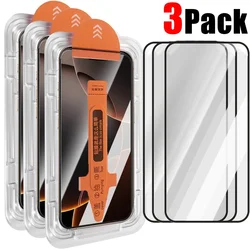 Ultra - Clear Easy Install Tempered Glass Screen Protector with Anti - Scratch Technology - iPhone 17 (3Pack)