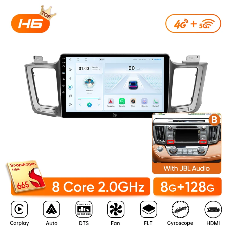 Ainavi Car Radio For Toyota RAV4 2012 2013 2015 2016 2017