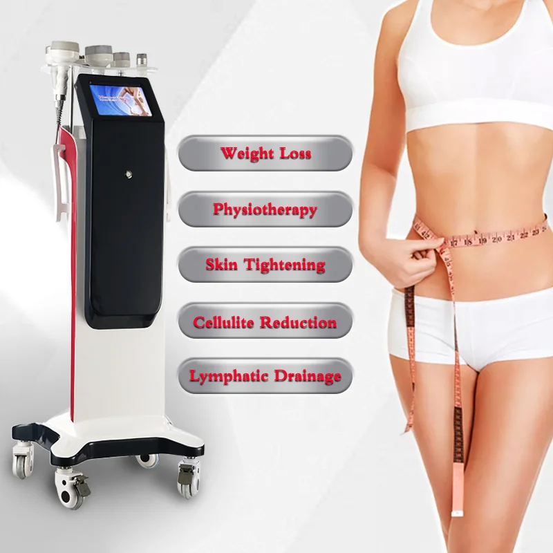 

6 in 1 3D Slimming Cavitation RF Vacuum System Skin Tightening Vacuum Ultrasonic Body Shaping Slimming Machine for Salon Use