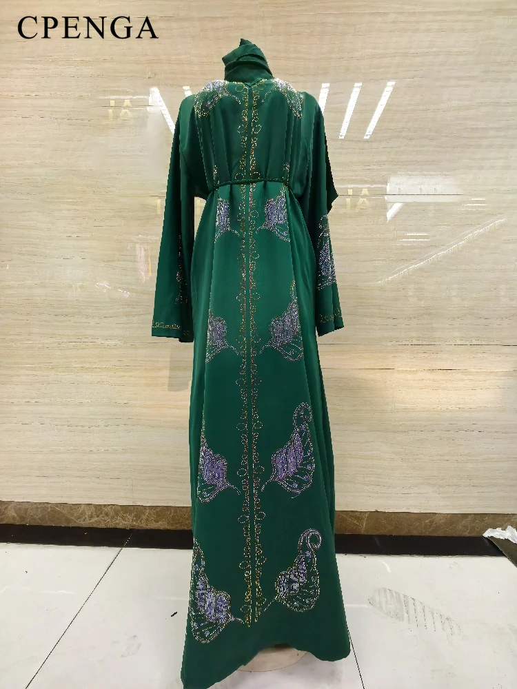 

Роскошное мусульманское платье Дубая 2024 для женщин Рамадан Арабская женская элегантная женская одежда модный марокканский кафтан Халат