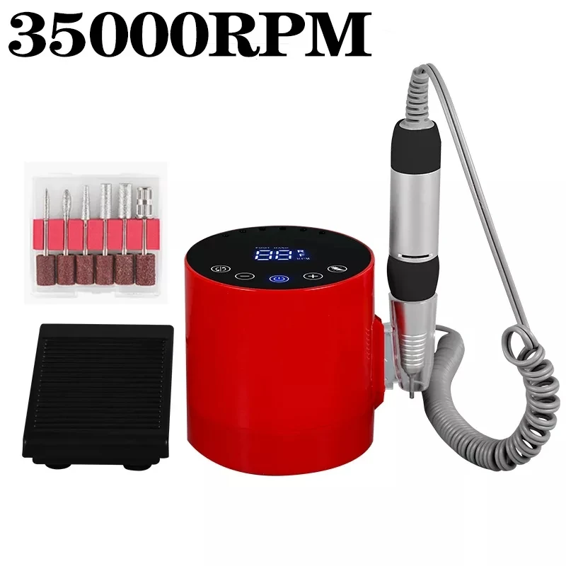 

35000RPM Electric Nail Drill Machine Milling Cutte For Manicure Gel Polisher Professional Nail Drill Pen Pedicure Tool Equipment