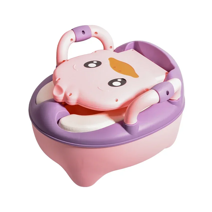 Children's Pot 1-6 Years Old Upgraded Cute Duck Baby Toilet Seat Baby Potty Portable Stool Boys & Girls Safe Trainer Seat WC 6