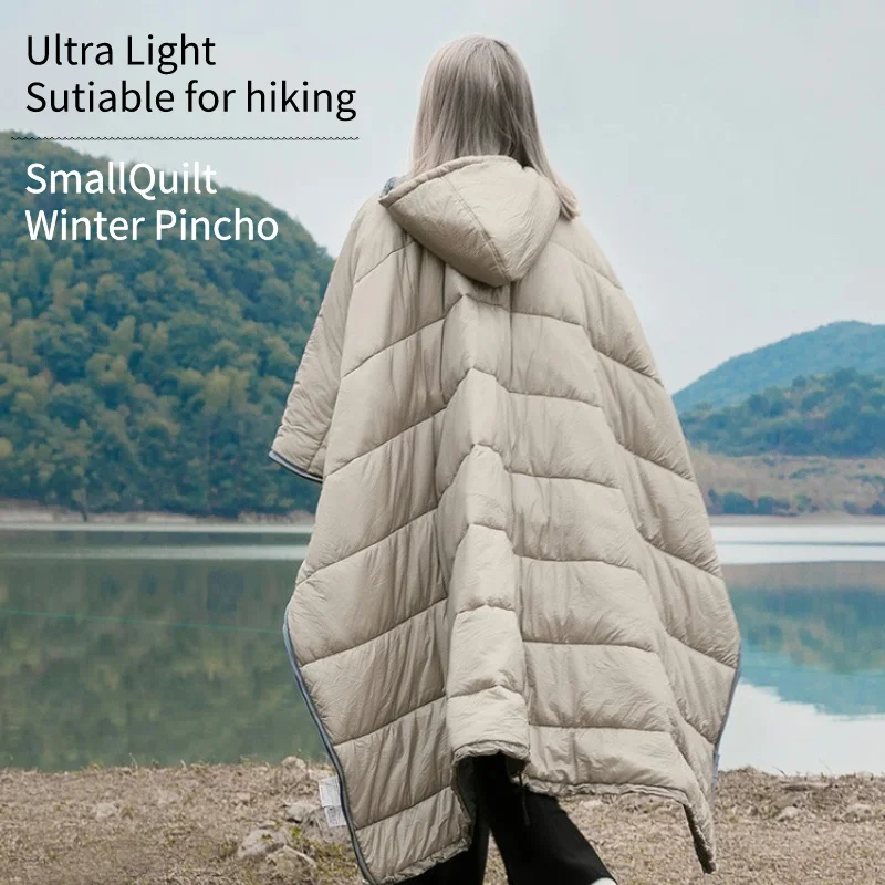 

Wearable Camping Sleeping Bag Outdoor Traveling Hiking Cloak Lightweight with Down Cotton Thickened Waterproof Sleeping Bag