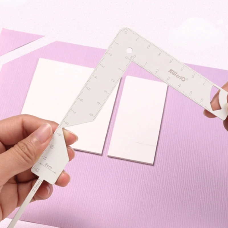 Creating Book Covers 5-in-1 Metal Bookbinding Cover Tool Ruler for Making Book Cover Stainless Steel Guide