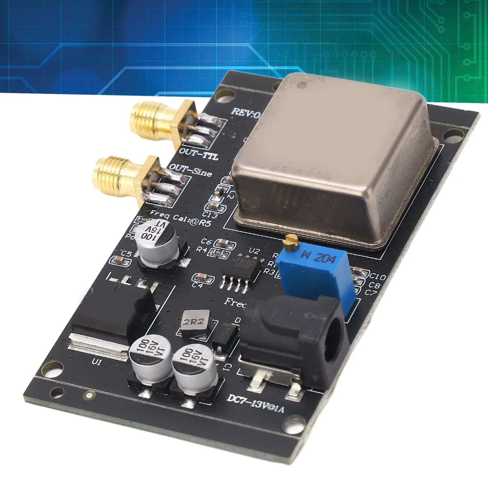 Oscillatore a cristallo OCXO 10MHz Modulo di riferimento standard di frequenza Scheda a temperatura costante - immagine 3