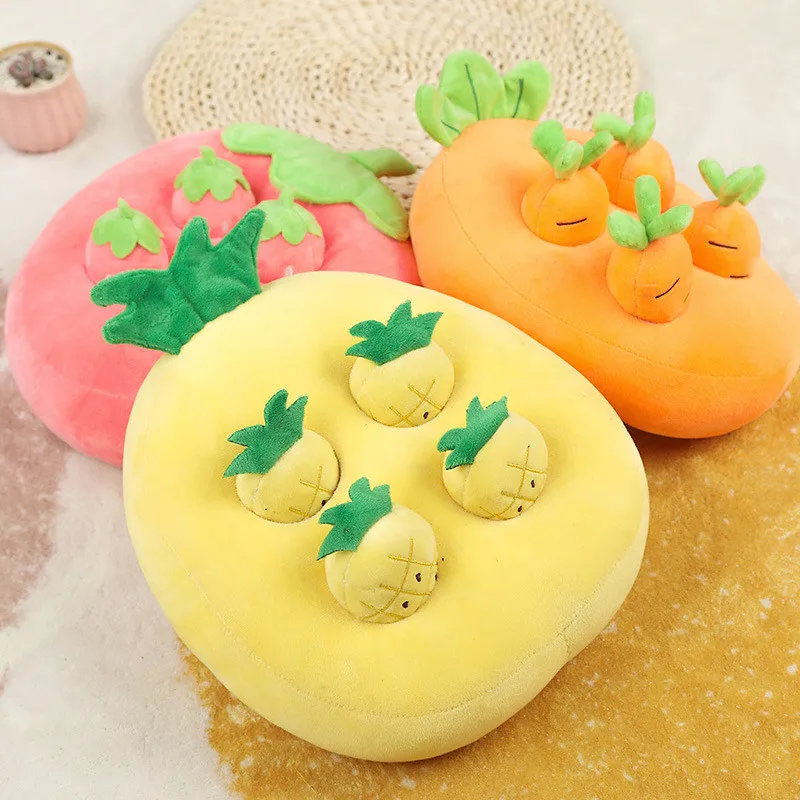 

Plush Carrot Interactive Colorful Plush Dog Toy With Treats Pet Toy Slow Dog Bowl Interactive And Stimulating