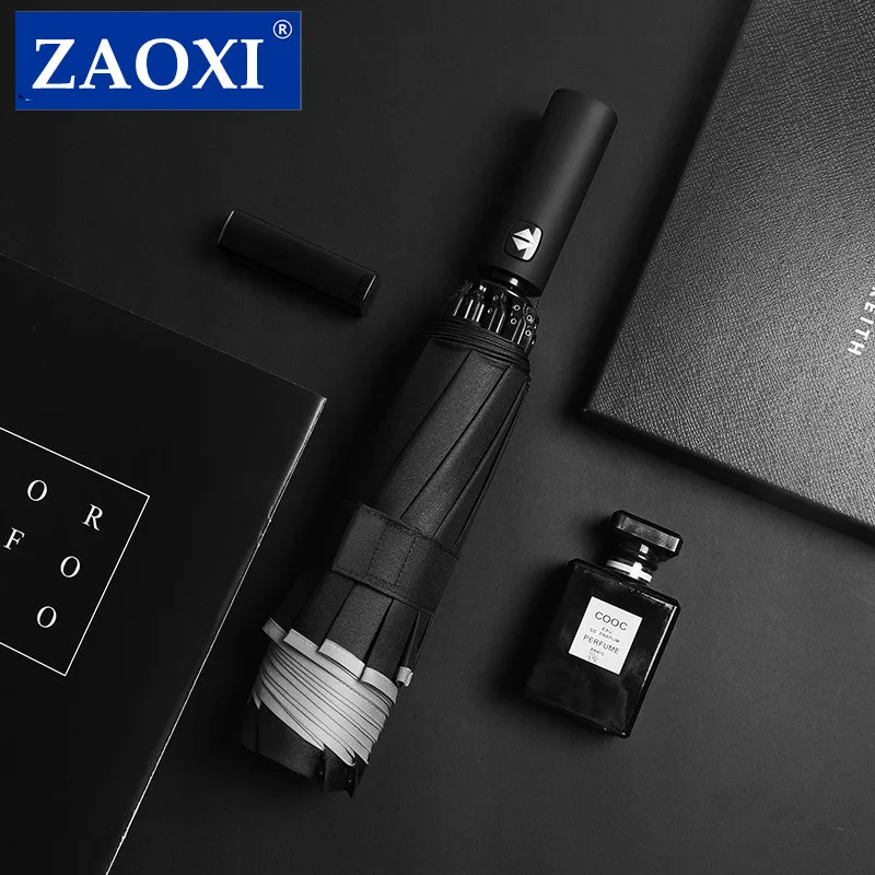 For Xiaomi Automatic Folding Umbrella Reflective Reverse Sunshade Rain Umbrella Aluminum Waterproof Business