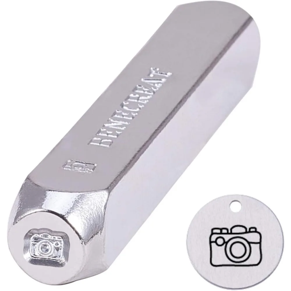 Shape Metal Design Stamps Punch Stamping Tool-Electroplated Hard Carbon Steel Tools to Stamp/Punch Metal Jewelry Leather Wood