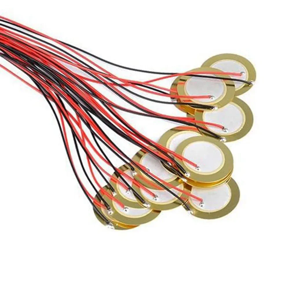 Advanced 20mm Piezo Discs Transducer for Superior Sound Detection Pack of 15 for Mic Drum Guitar Trigger and Acoustic Pickup