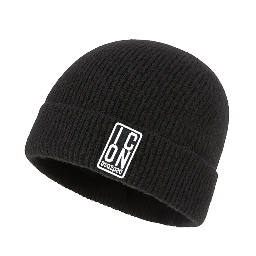 

DSQ2 Letter Knitted Hats Winter Unisex Warm Casual Hats Outdoor Caps Mens Beanie Solid Color Fashion Street Hip Hop Hats