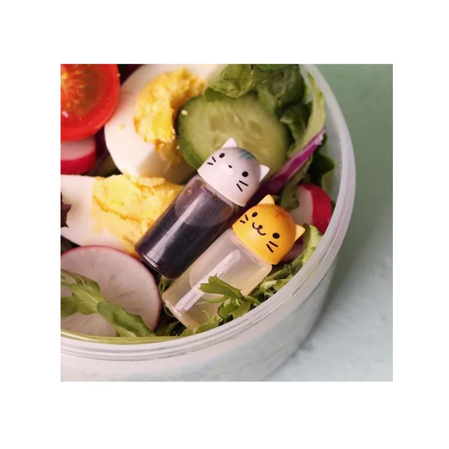 2Db/Set 25 Ml Mini Paradicsom Ketchup Palack Hordozható Kis Mártó Konténer Saláta Öltöző Tartályok Kamra Bento Dobozhoz - Image 5