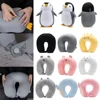 Soft Bedding Cartoon Multifunctional Changable Fluffy Pillows U Shaped Travel Pillow Penguin Whale Protection Neck 4