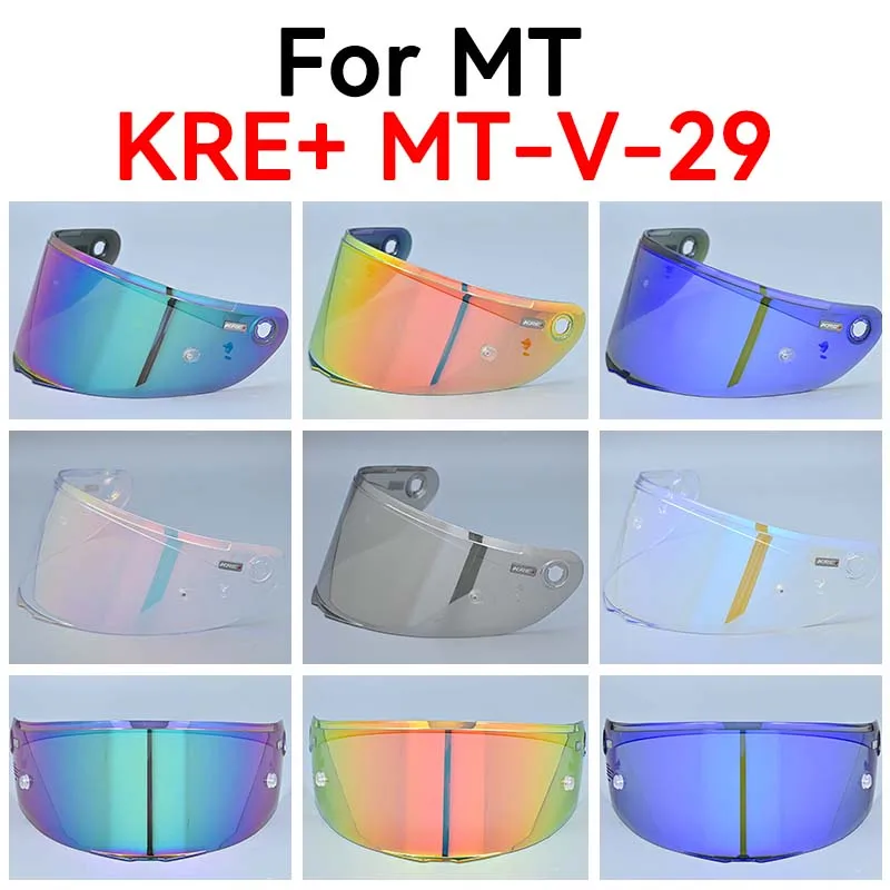 Visera de casco para casco MT para MT-V-29 KRE +, reemplazo Anti-UV, antiarañazos, protección contra el viento a prueba de polvo, accesorios para motocicleta