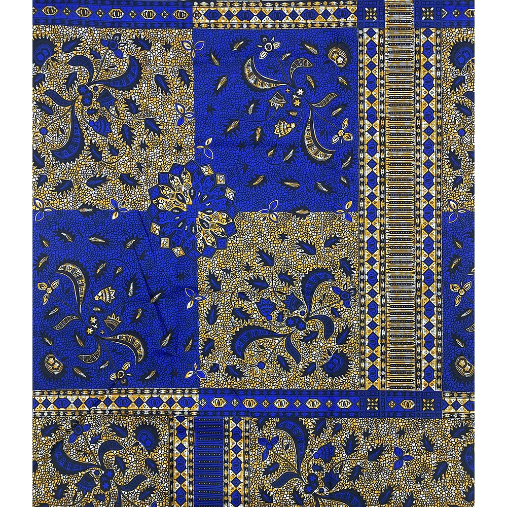 Latest Ankara Batik Fabric Quality Guaranteed African Elegant Printed Batik Fabric Polyester Ankara Style Soft Sewing